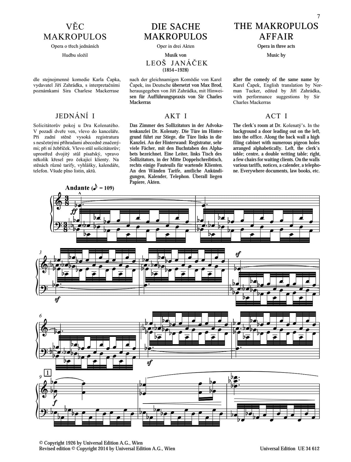 Janáček: The Makropulos Affair