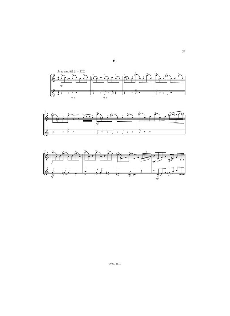 Piazzolla: Tango-Études (for 2 flutes)