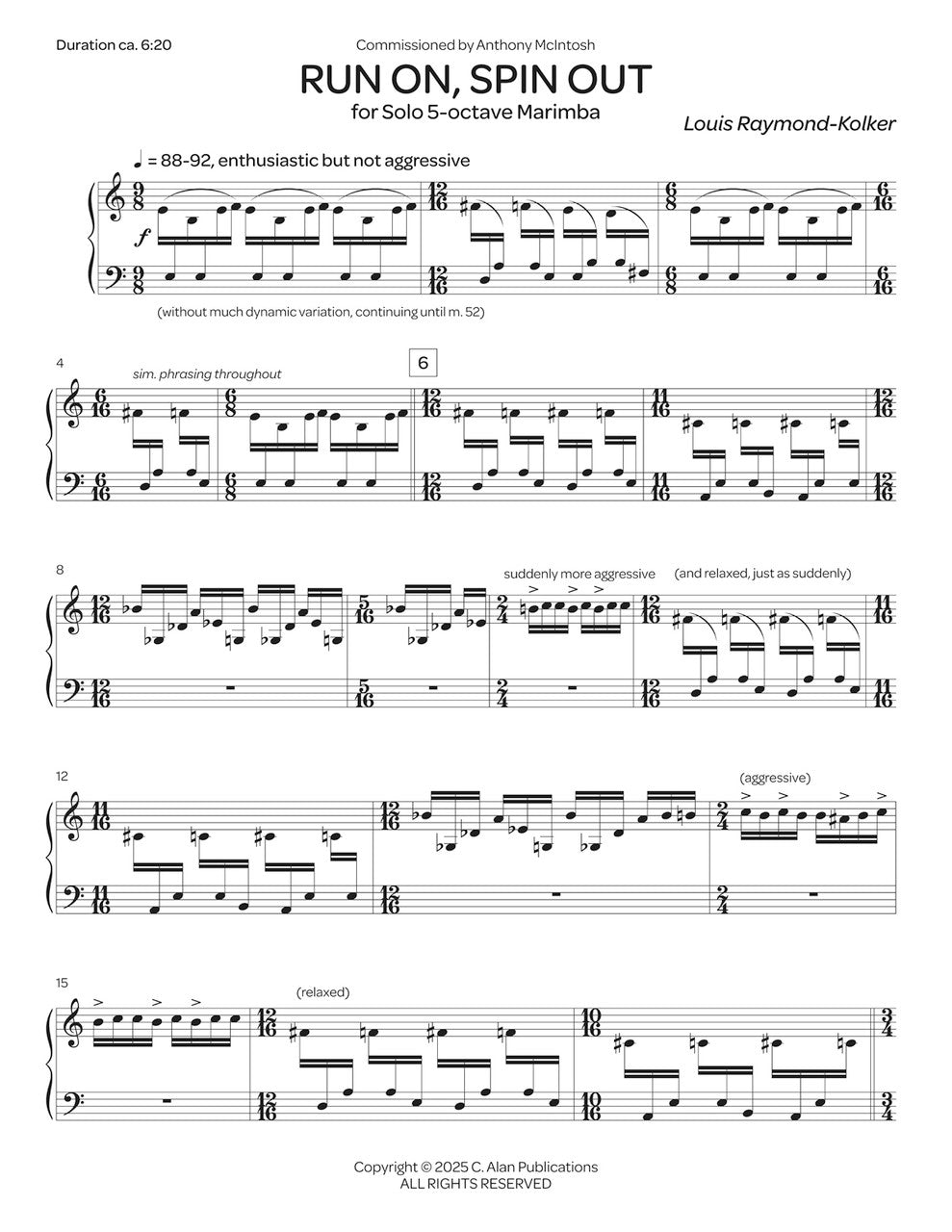 Raymond-Kolker: Run On, Spin Out