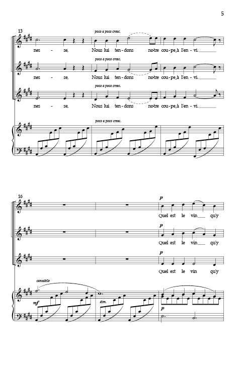 Chausson: Hébé (arr. for SSA)