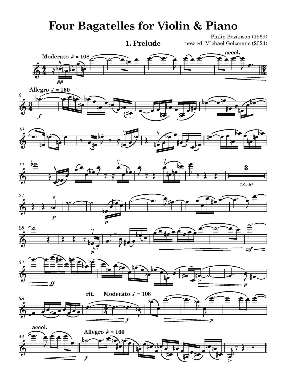 Bezanson: 4 Bagatelles