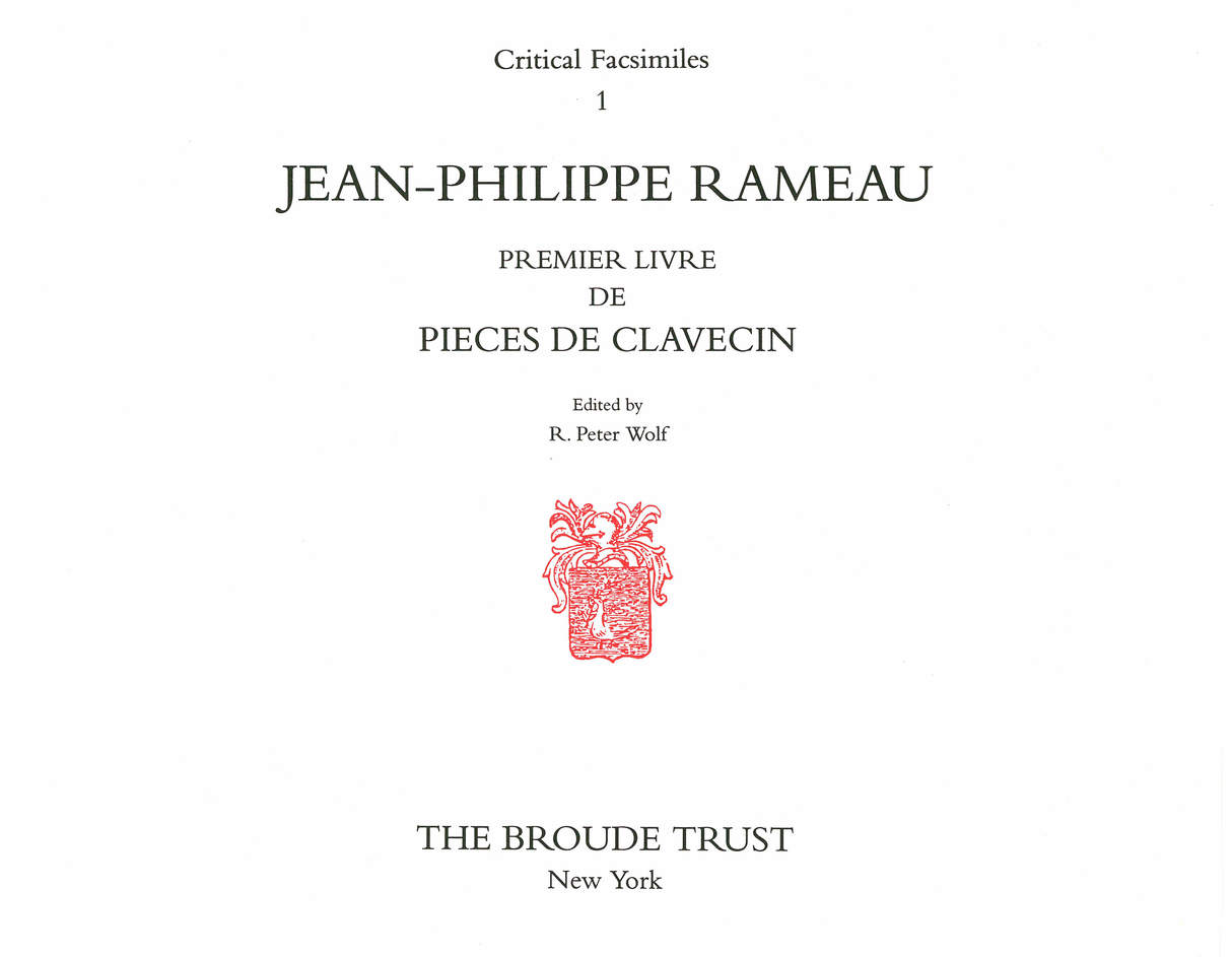 Rameau: Premier Livre de pieces de clavecin