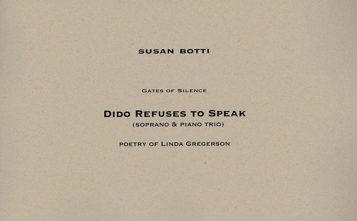 Botti: Dido Refuses to Speak