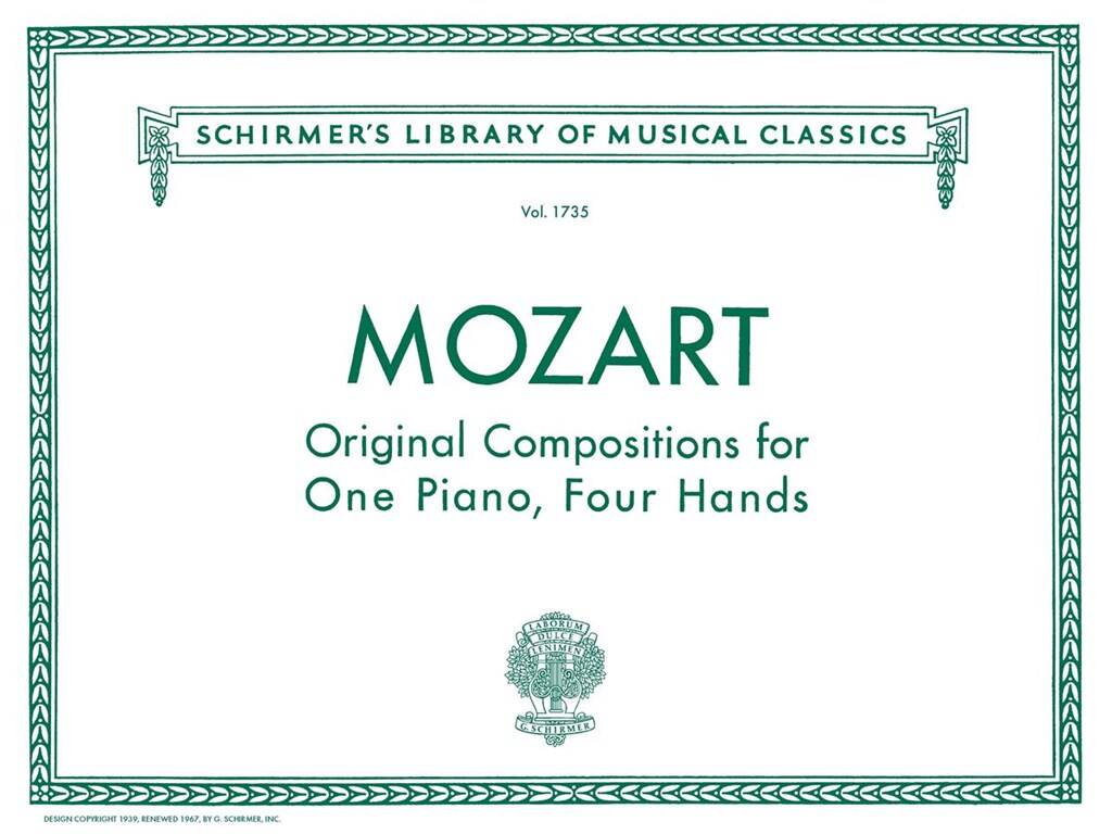 Mozart: Original Compositions for Piano 4-hands – Ficks Music