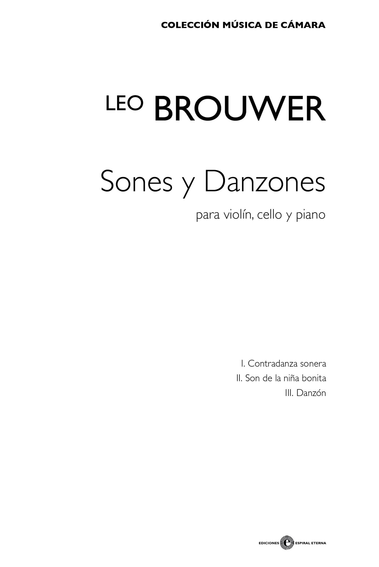 Brouwer: Sones y Danzones