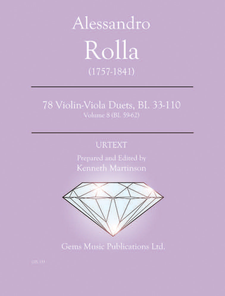 Rolla: Violin-Viola Duets - Volume 8 (BI. 59-62)