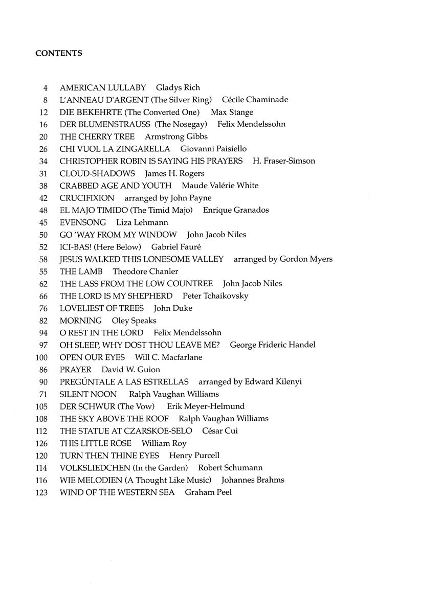 The First Book of Mezzo-Soprano/Alto Solos