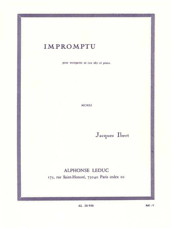 Ibert: Impromptu