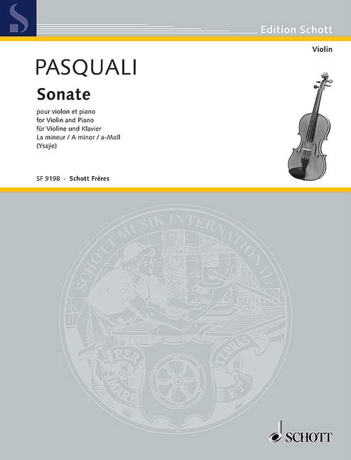 Pasquali: Violin Sonata in A Minor