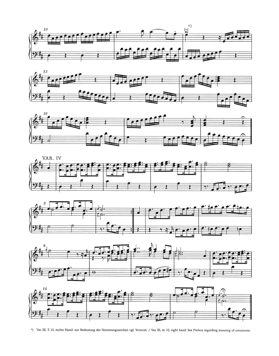 Mozart: Variations for Piano