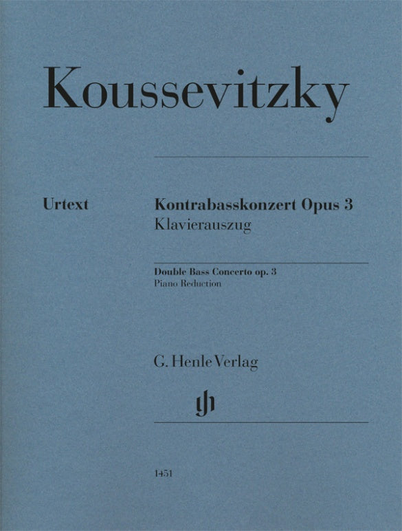 Koussevitzky: Double Bass Concerto, Op. 3