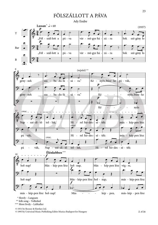 Kodály: Choral Works for Male Voices