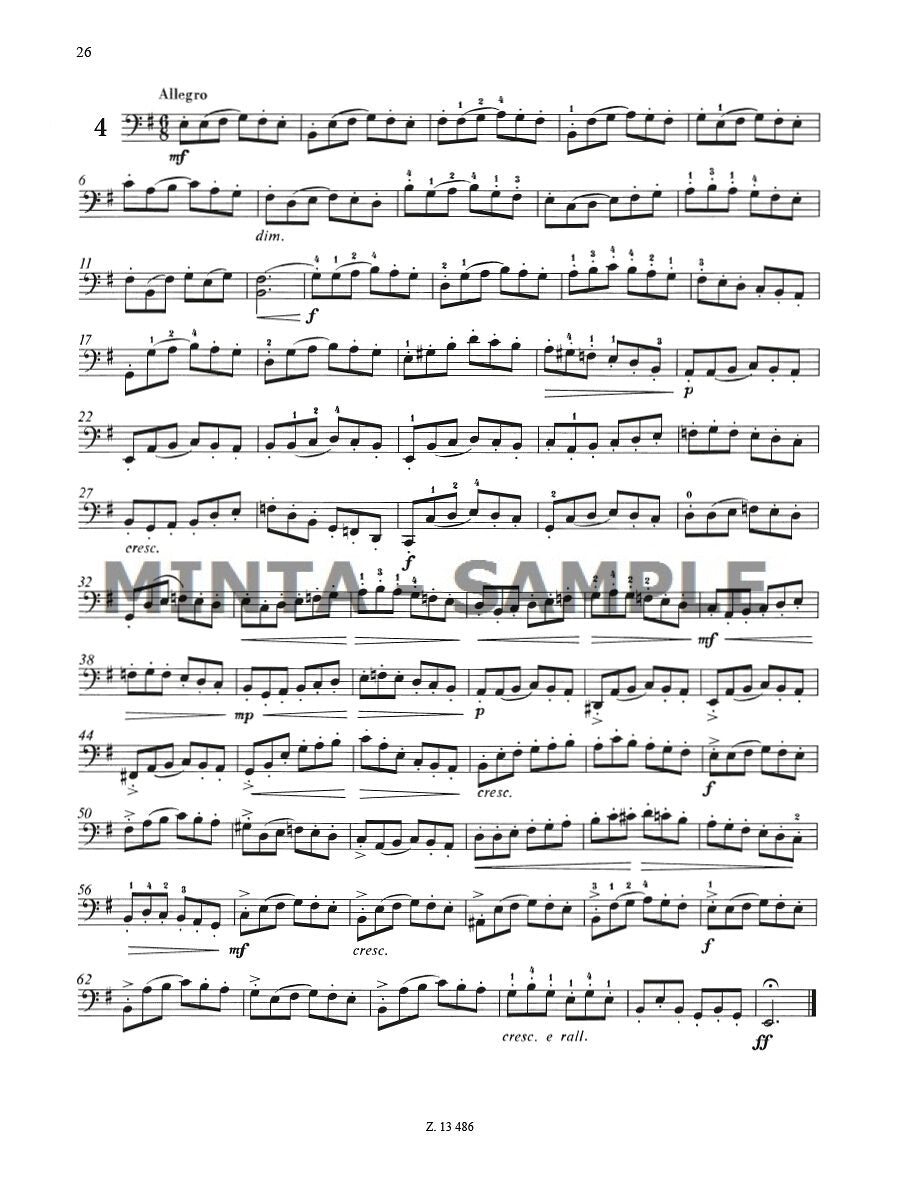Dotzauer: 113 Cello Exercises - Volume 1 (Nos. 1-34)