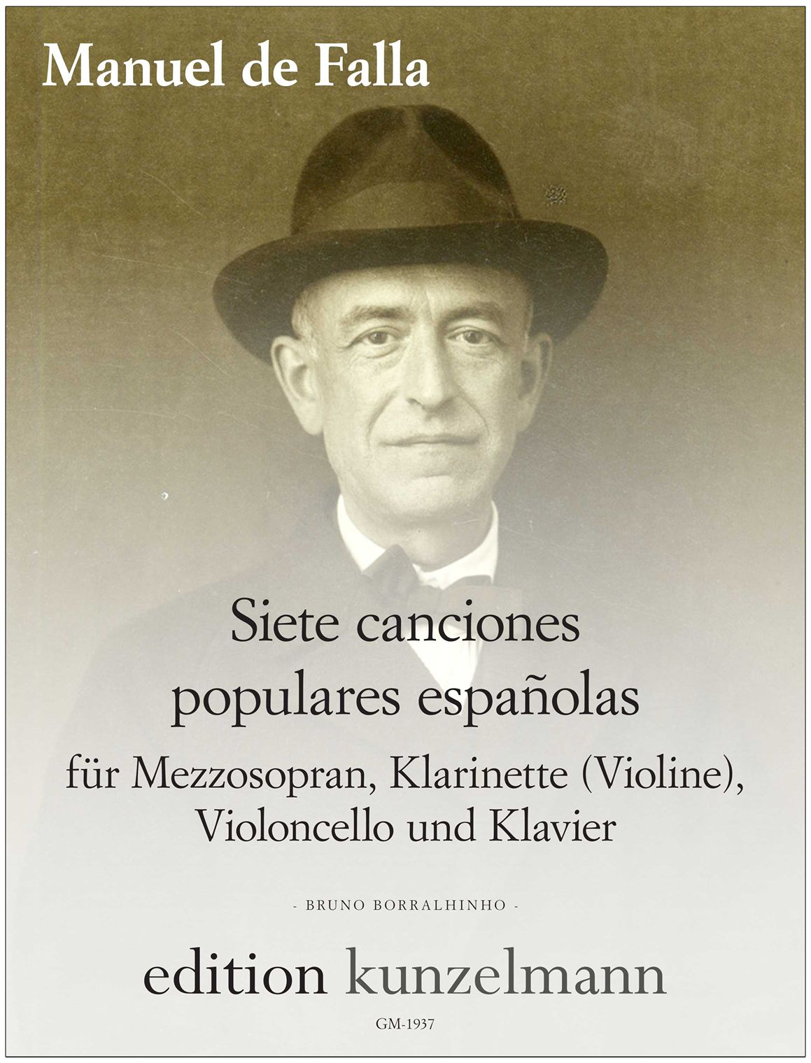 Falla: 7 canciones populares Españolas (arr. for mezzo, clarinet, cello, piano)