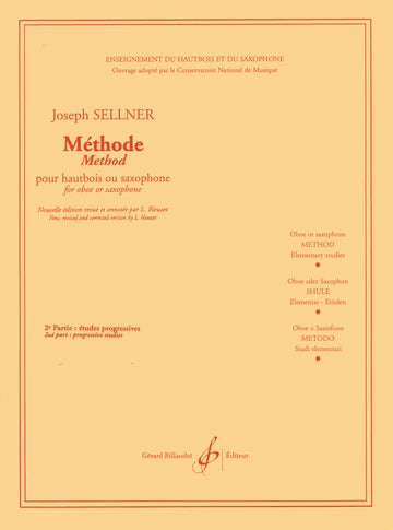 Sellner: Method for Oboe or Saxophone - Volume 2