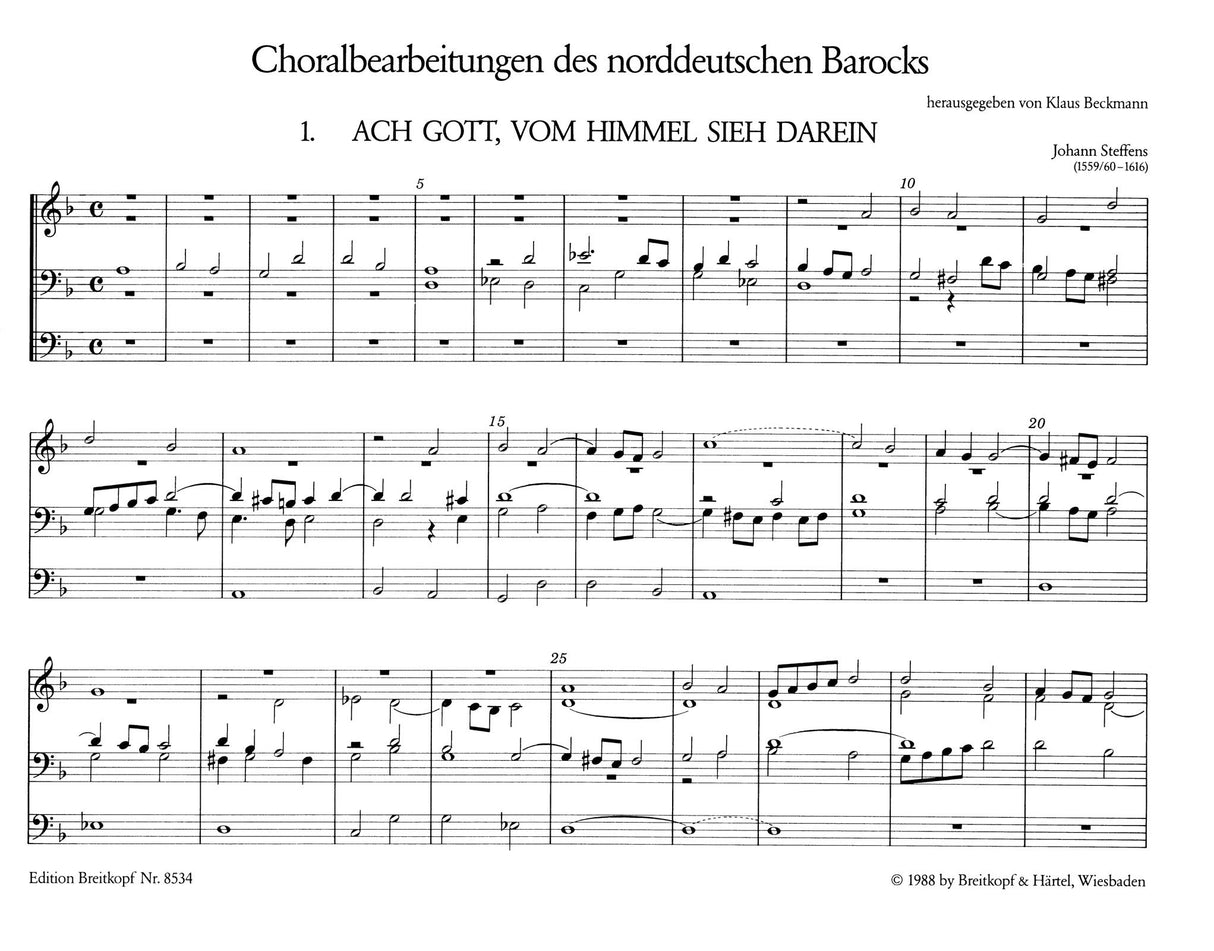 Chorale Settings of the North-German Baroque