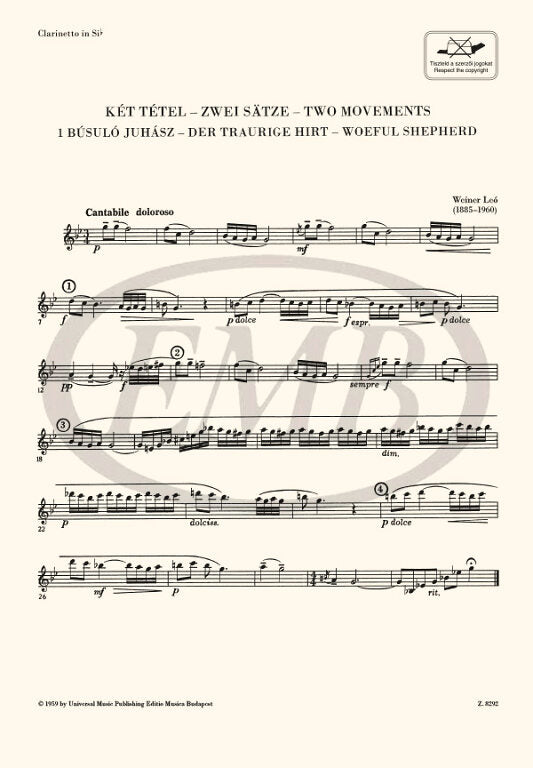 Weiner: Two Movements