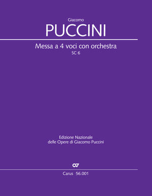 Puccini: Messa a 4 voci con orchestra, SC 6