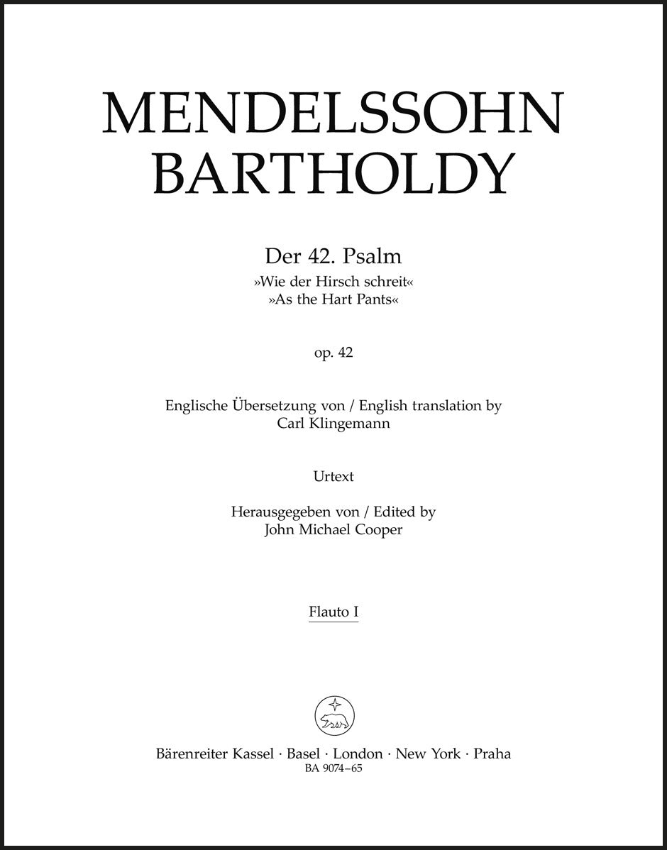 Mendelssohn: Psalm 42 - "Wie der Hirsch schreit", MWV A 15, Op. 42