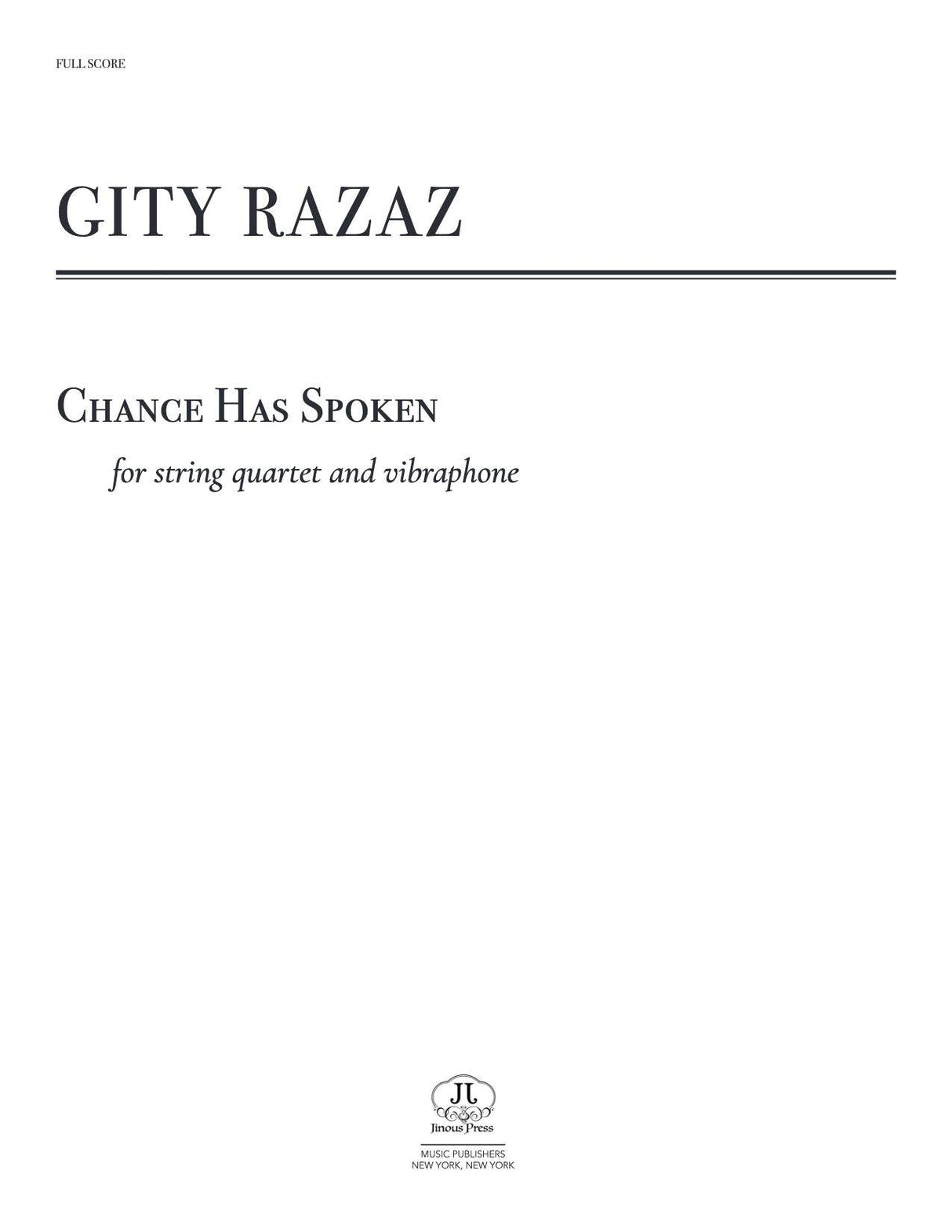 Razaz: Chance Has Spoken