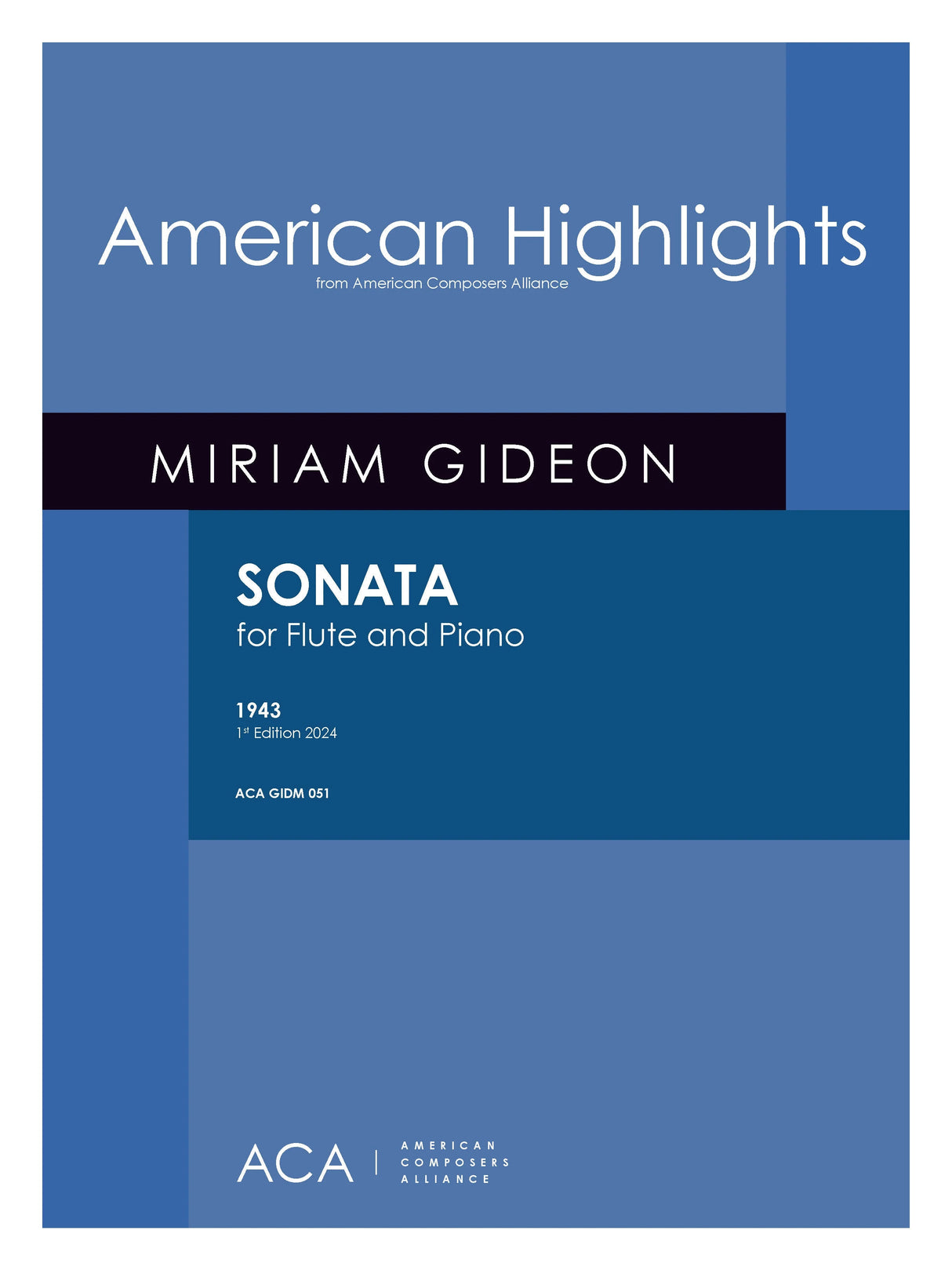 Gideon: Flute Sonata