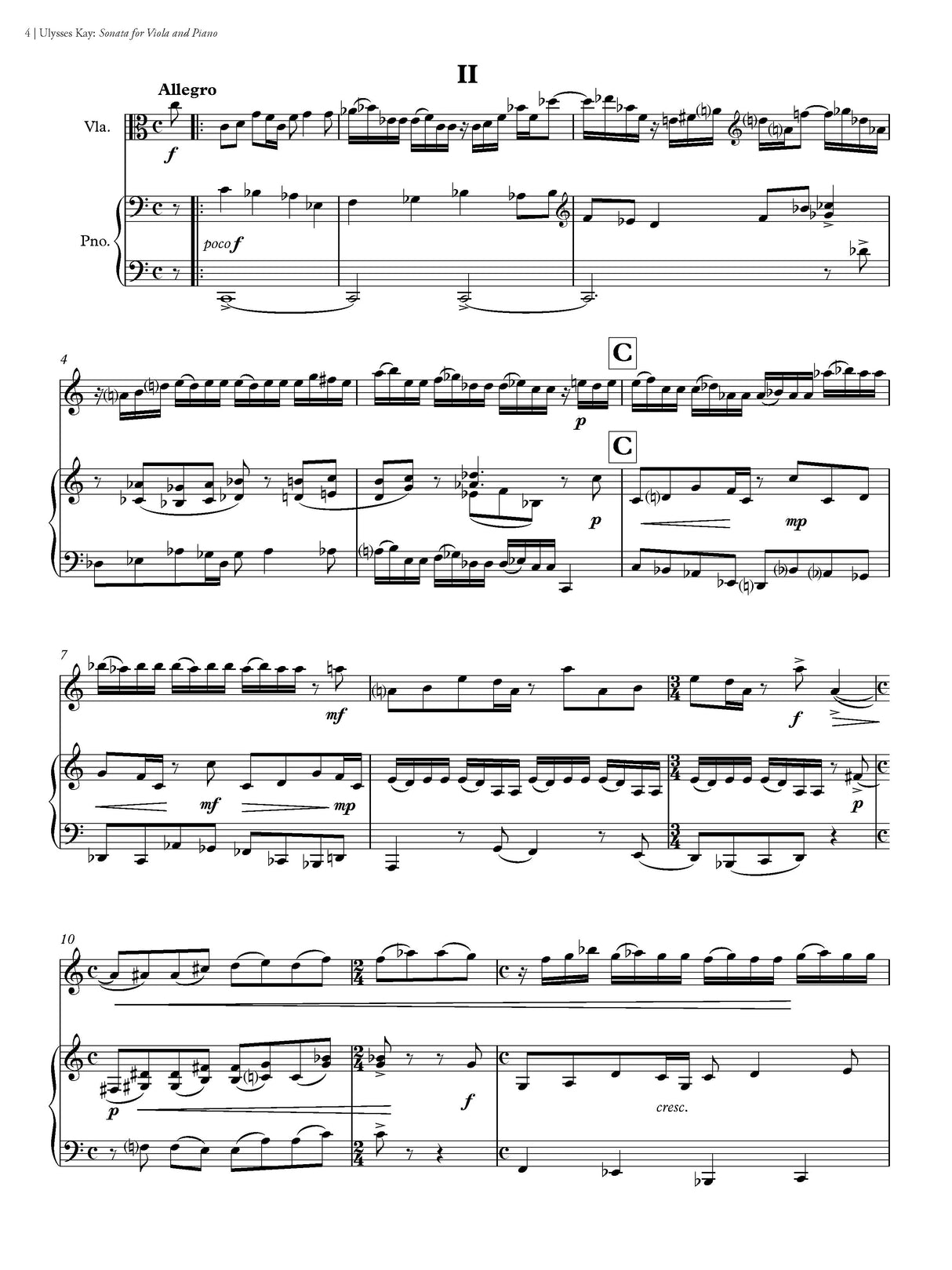 Kay: Viola Sonata