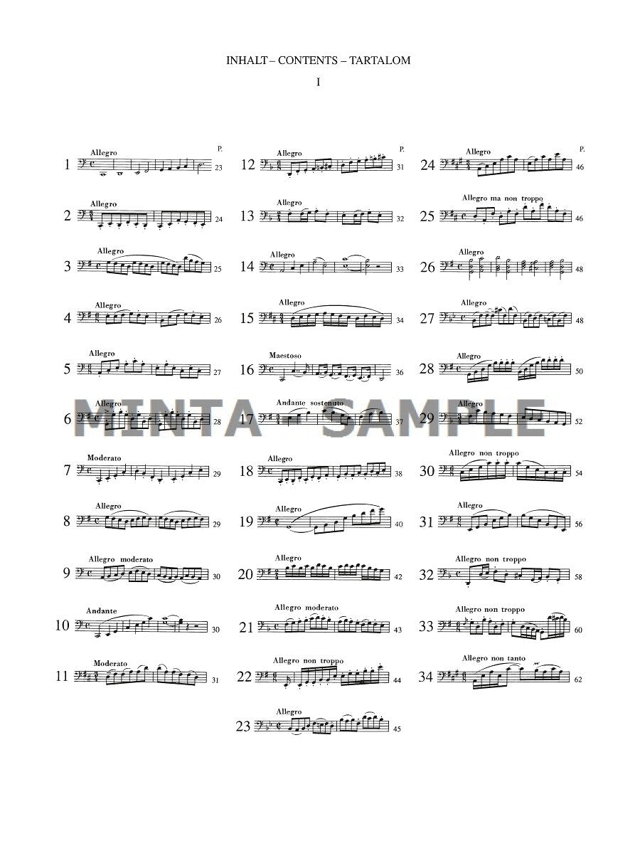 Dotzauer: 113 Cello Exercises - Volume 1 (Nos. 1-34)