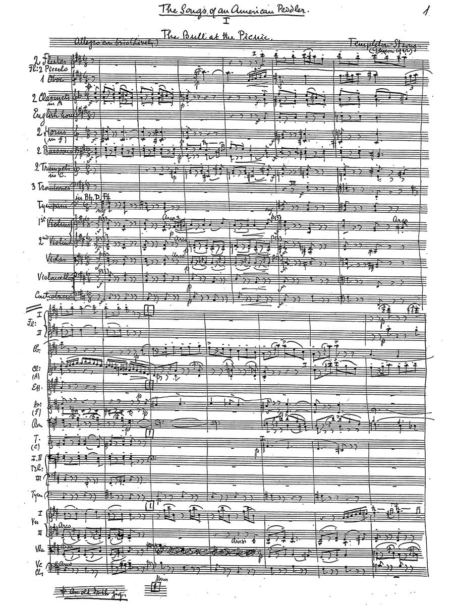 Strong: Songs of an American Peddler, GTS 89