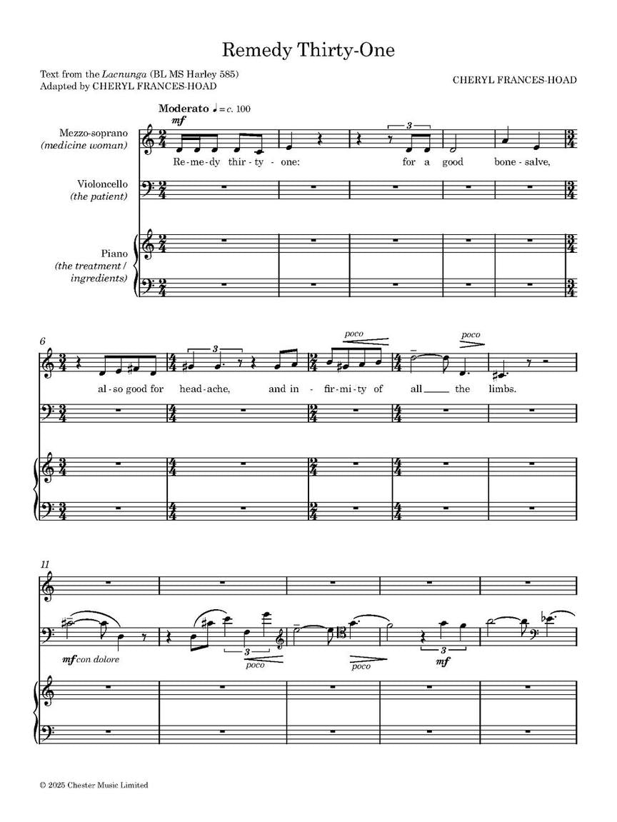 Frances-Hoad: Remedy Thirty-One