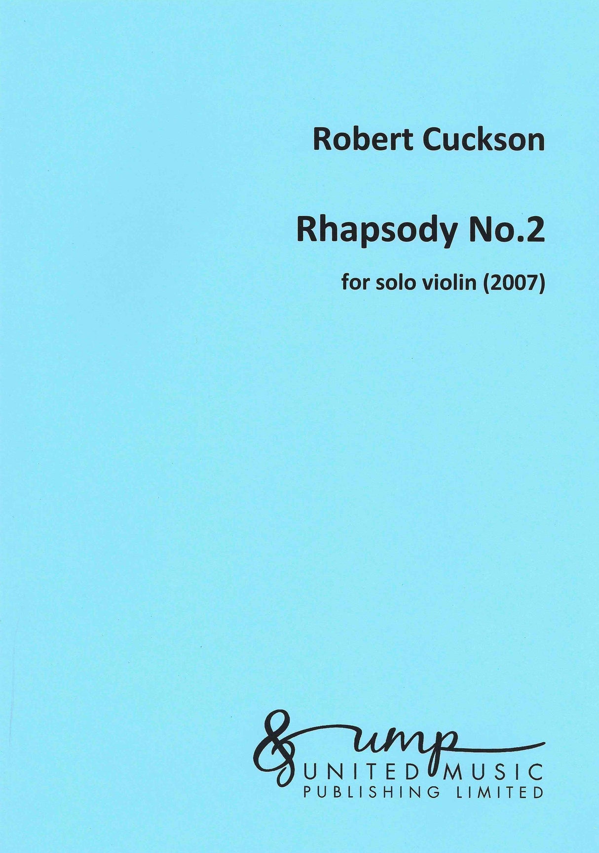 Cuckson: Rhapsody No. 2