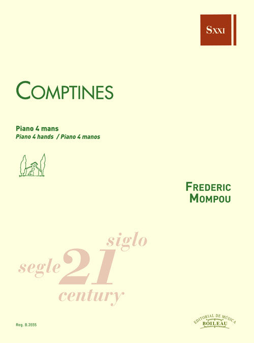 Mompou: Comptines (arr. for piano 4-hands)