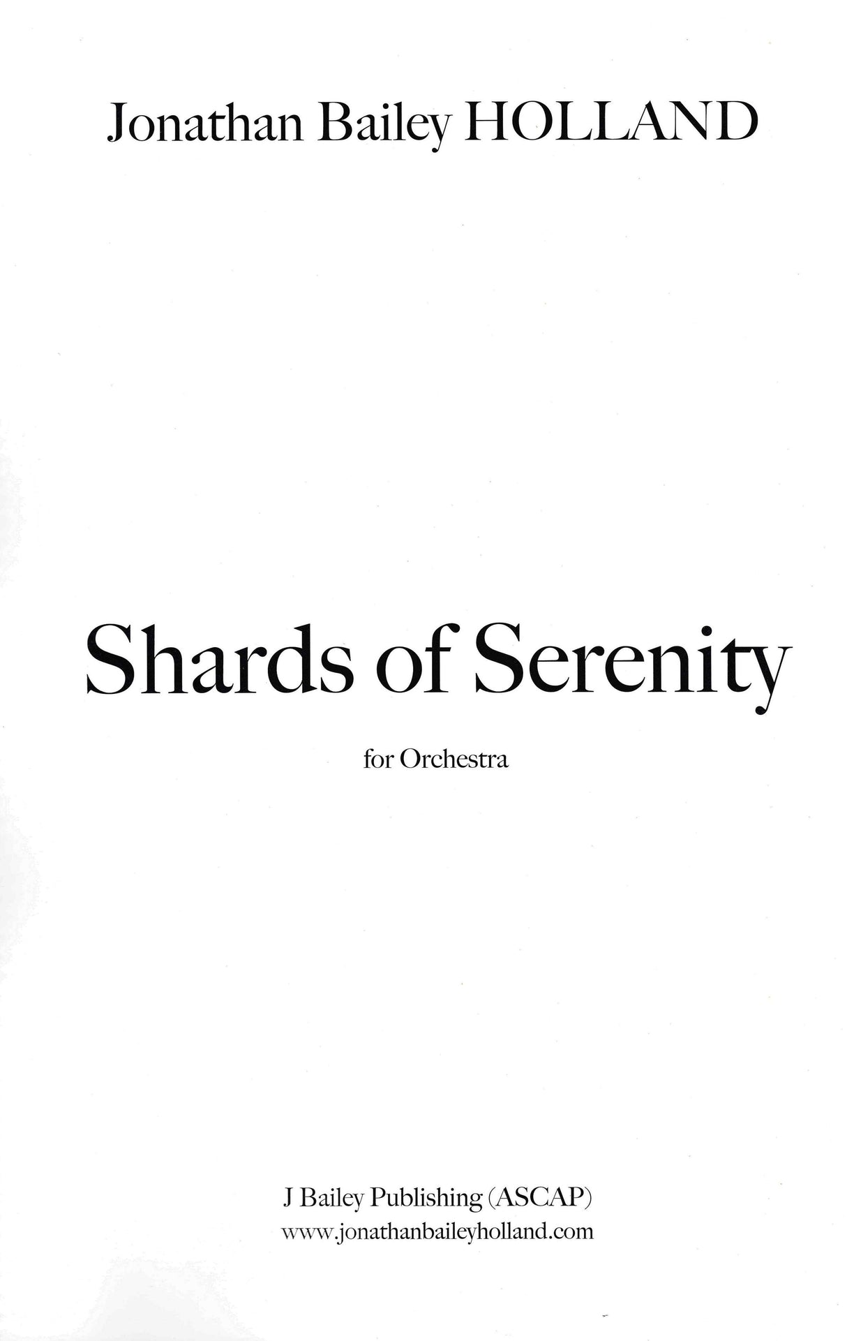 Holland: Shards of Serenity