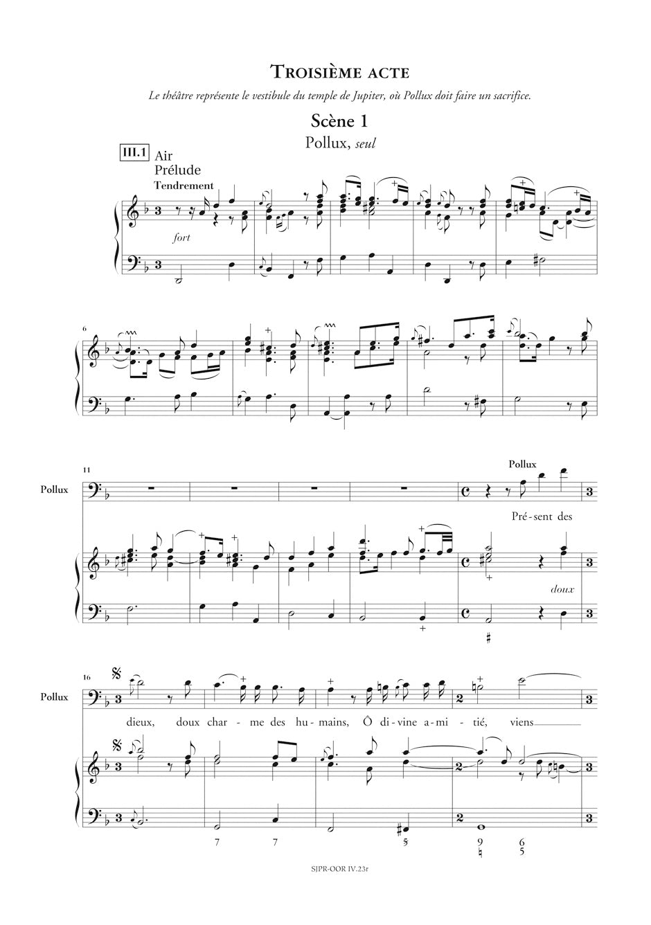 Rameau: Castor et Pollux, RCT 32 B