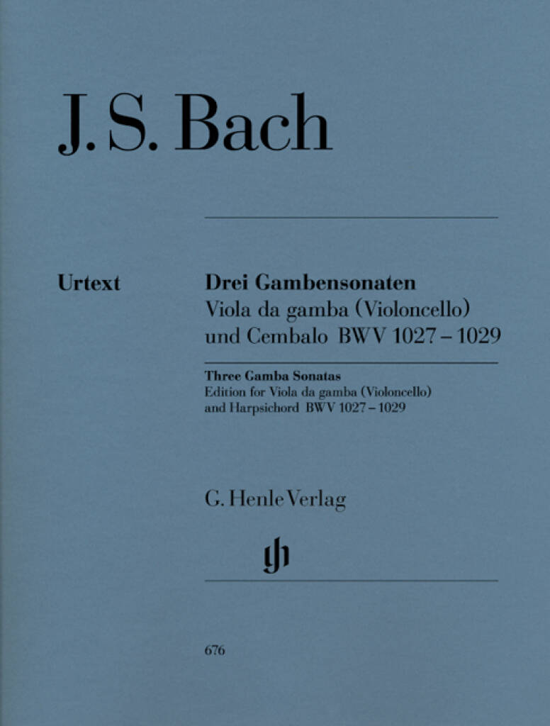 Bach: 3 Gamba (Cello) Sonatas, BWV 1027-1029