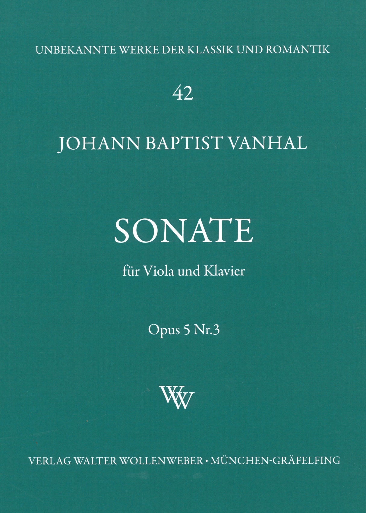 Vaňhal: VIola Sonata in F Major, Op. 5, No. 3