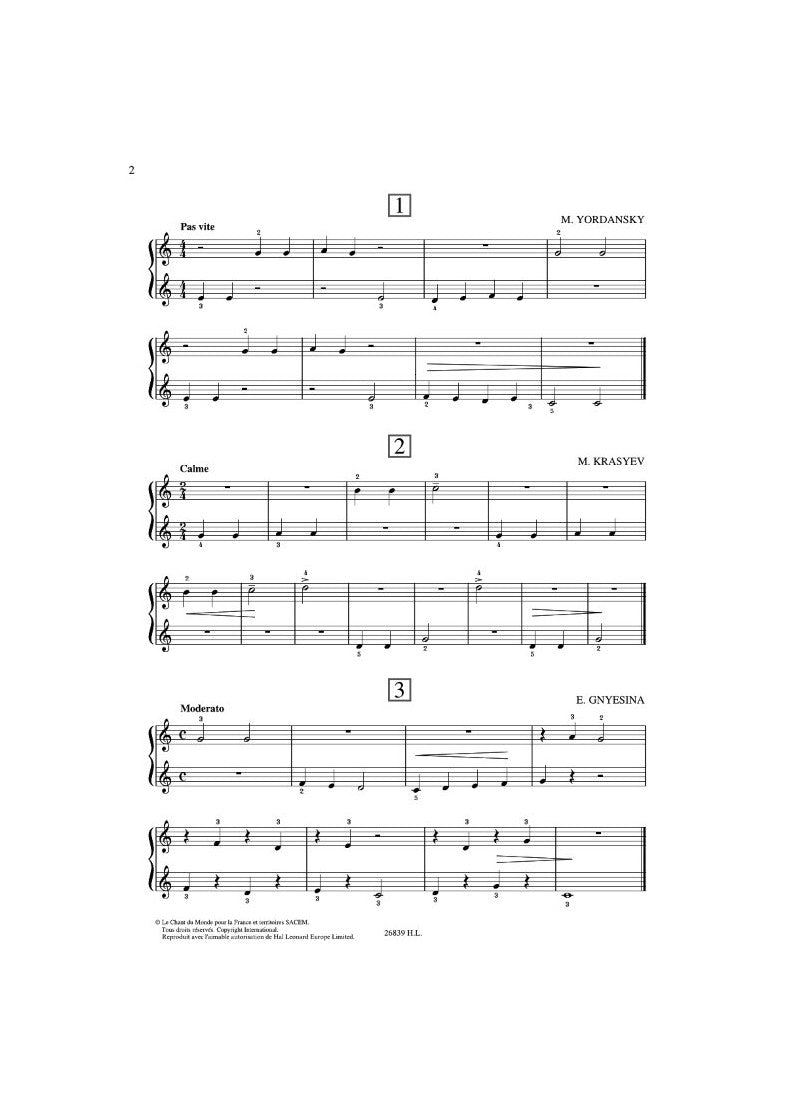 Les études pianissimo