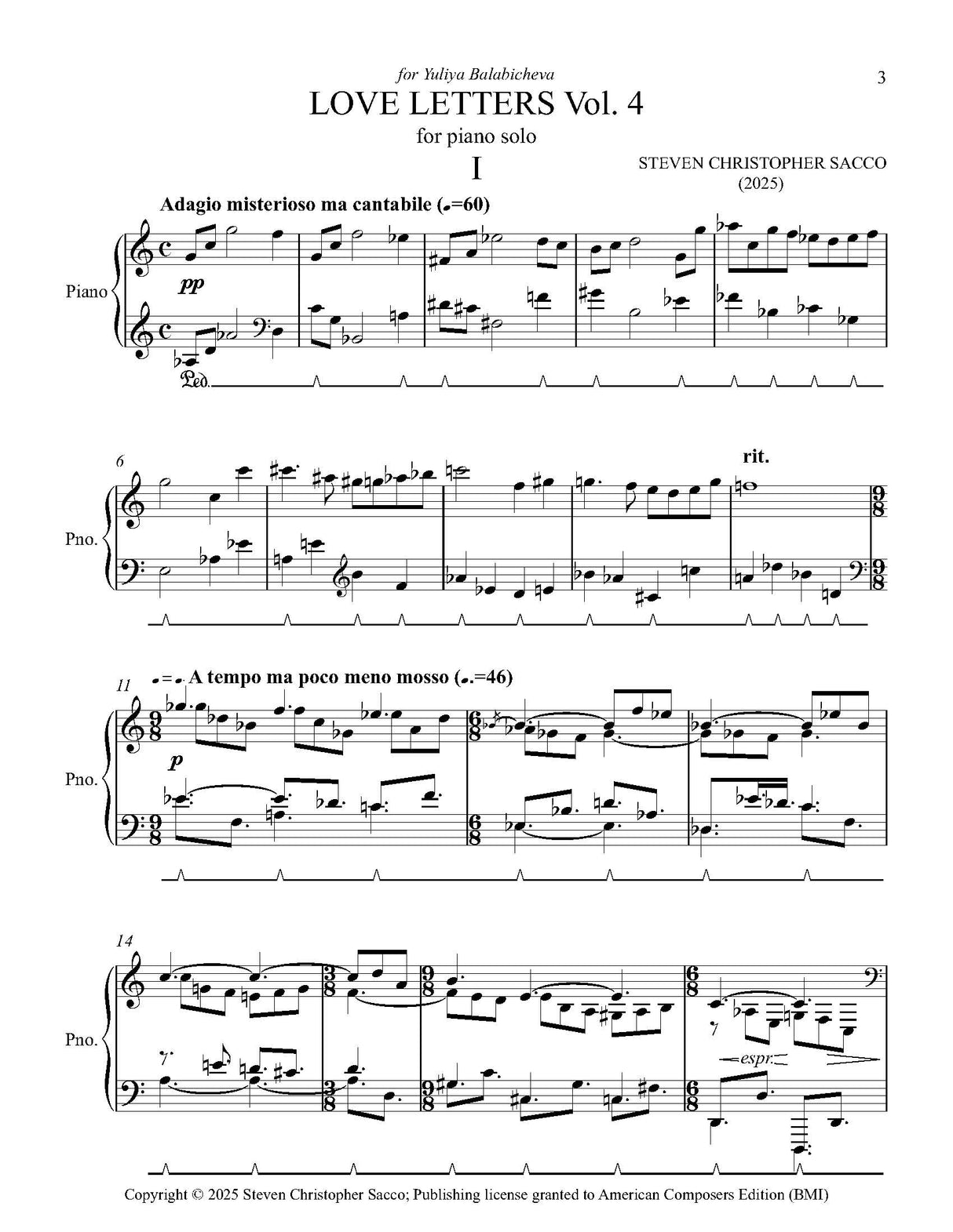 Sacco: Love Letters - Volume 4