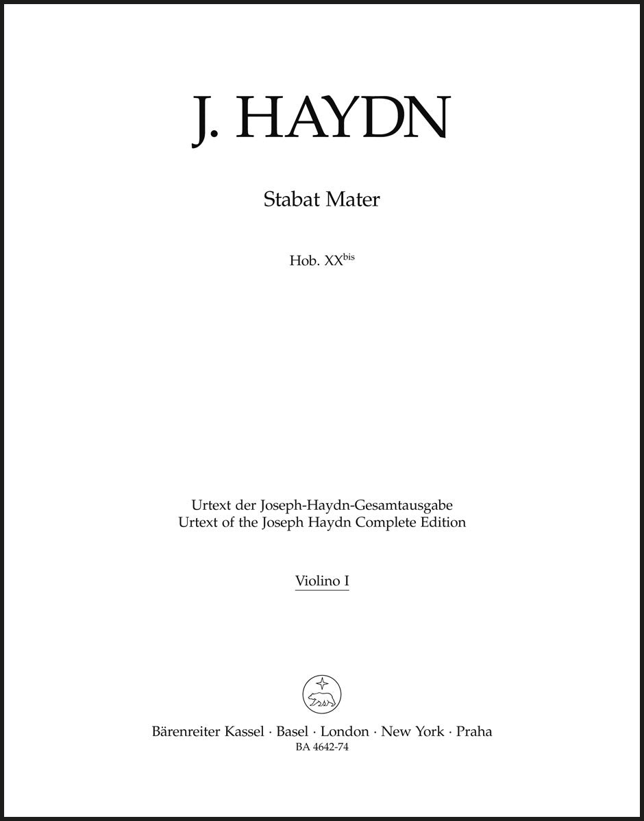 Haydn: Stabat Mater, Hob. XX bis