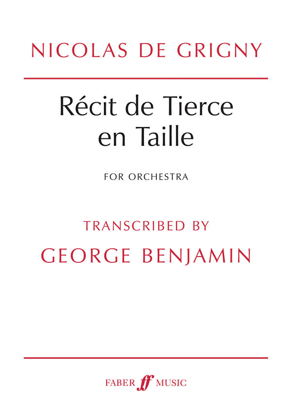 Grigny: Recit de Tierce en Taille (arr. for orchestra)