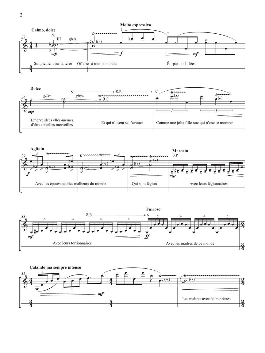 Saariaho: 3 Poems by Jacques Prèvert