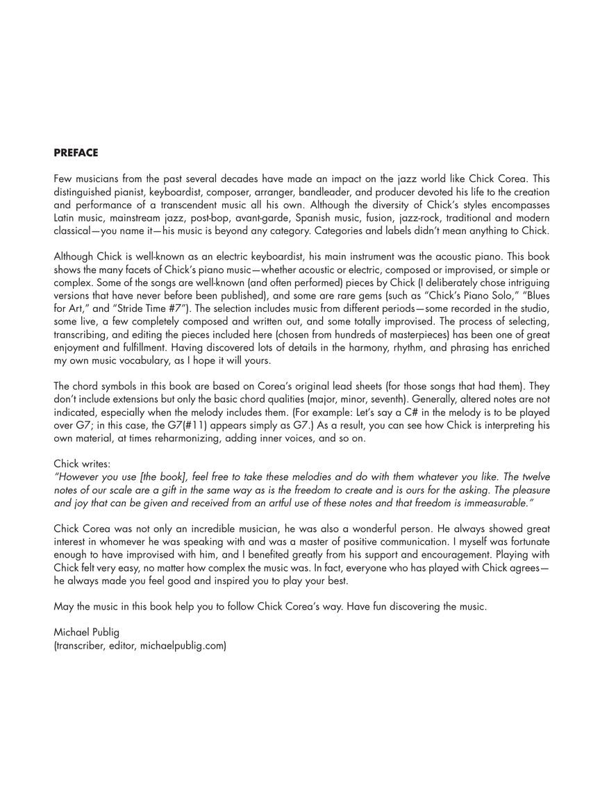 Chick Corea - Omnibook (transc. for piano)