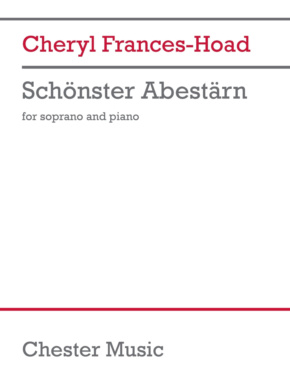 Frances-Hoad: Schönster Abestärn