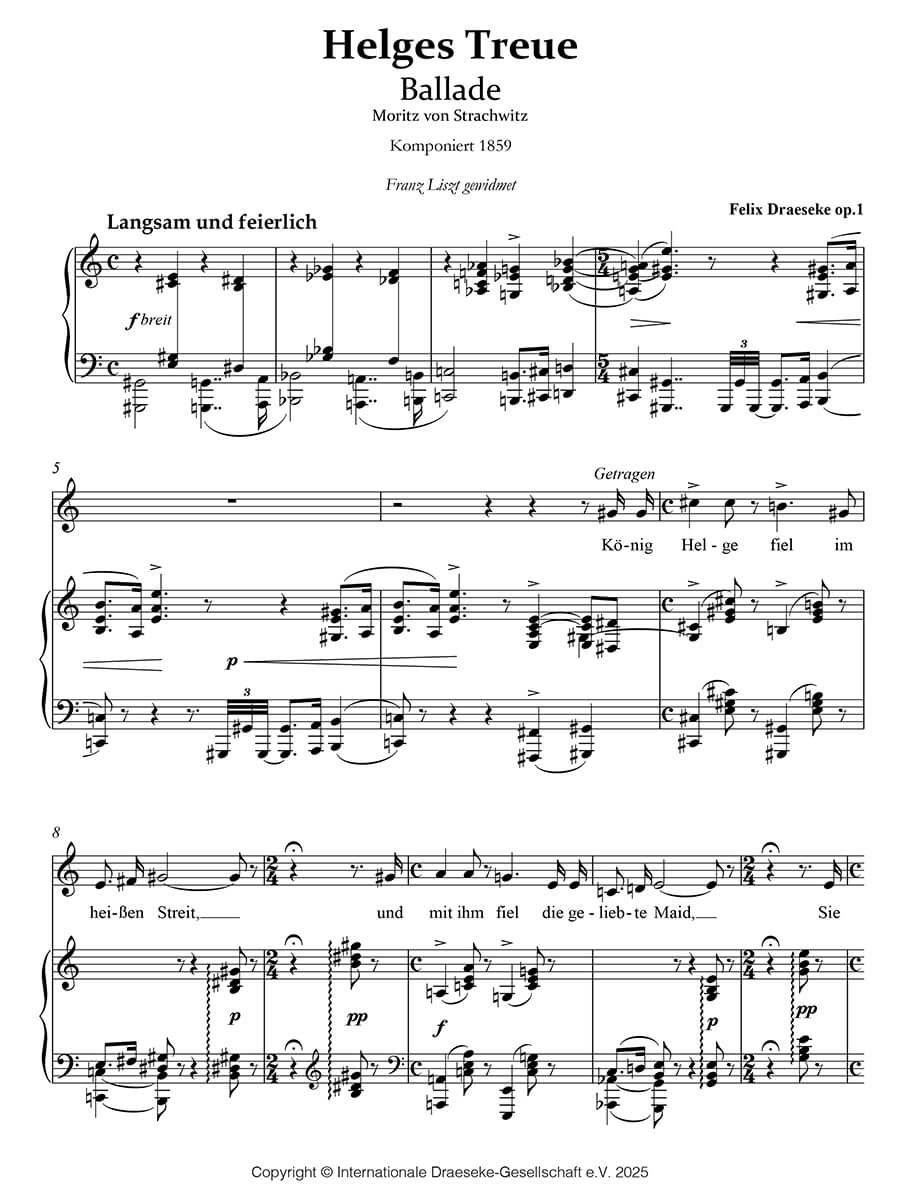 Draeseke: Complete Songs - Volume 1