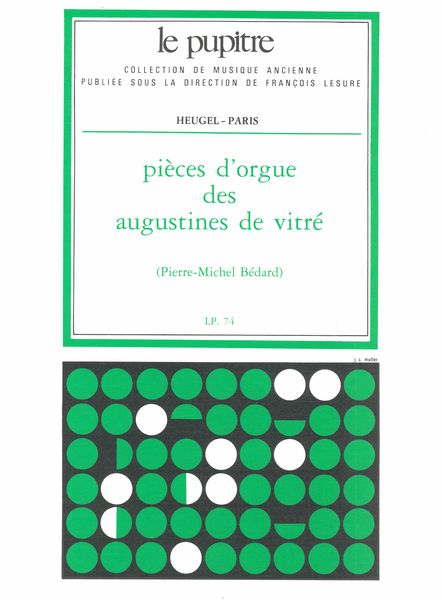 Pièces d'orgue des Augustines de Vitré