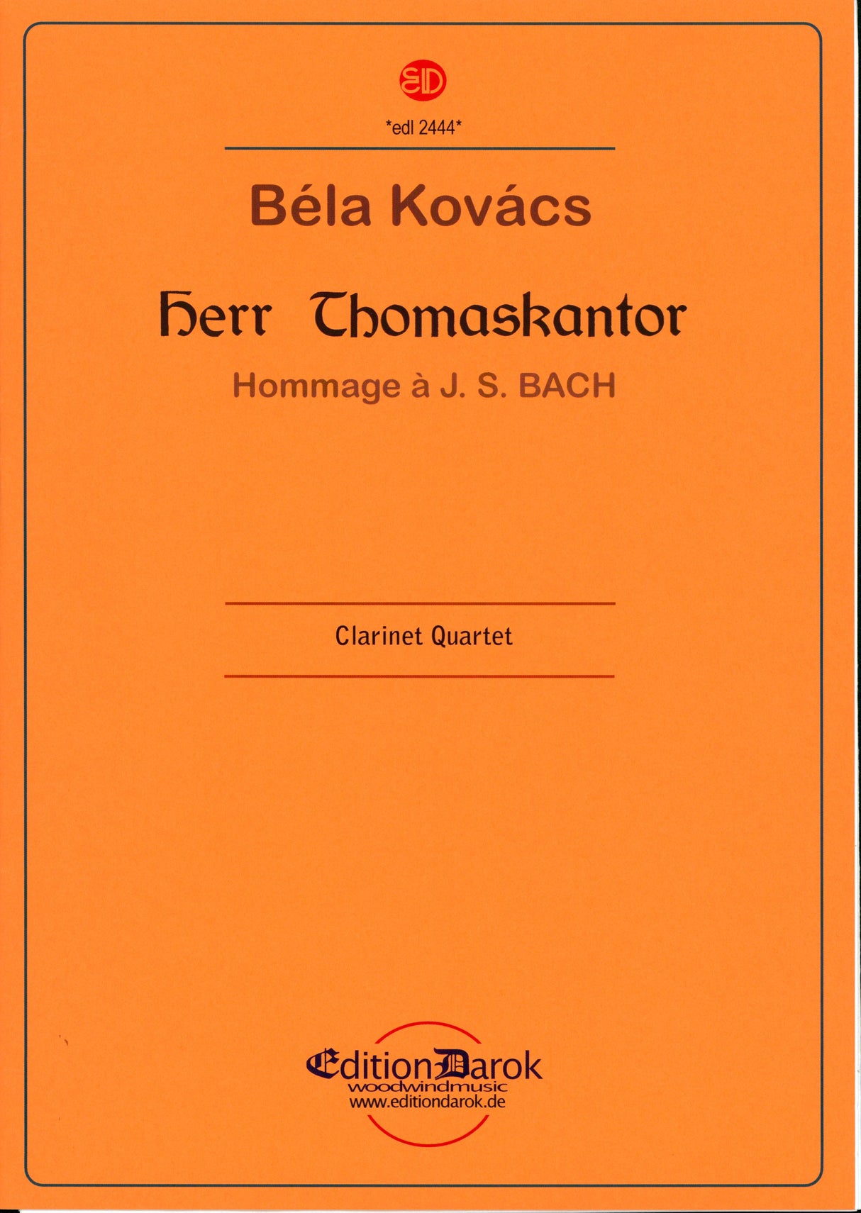 Kovács: Herr Thomaskantor