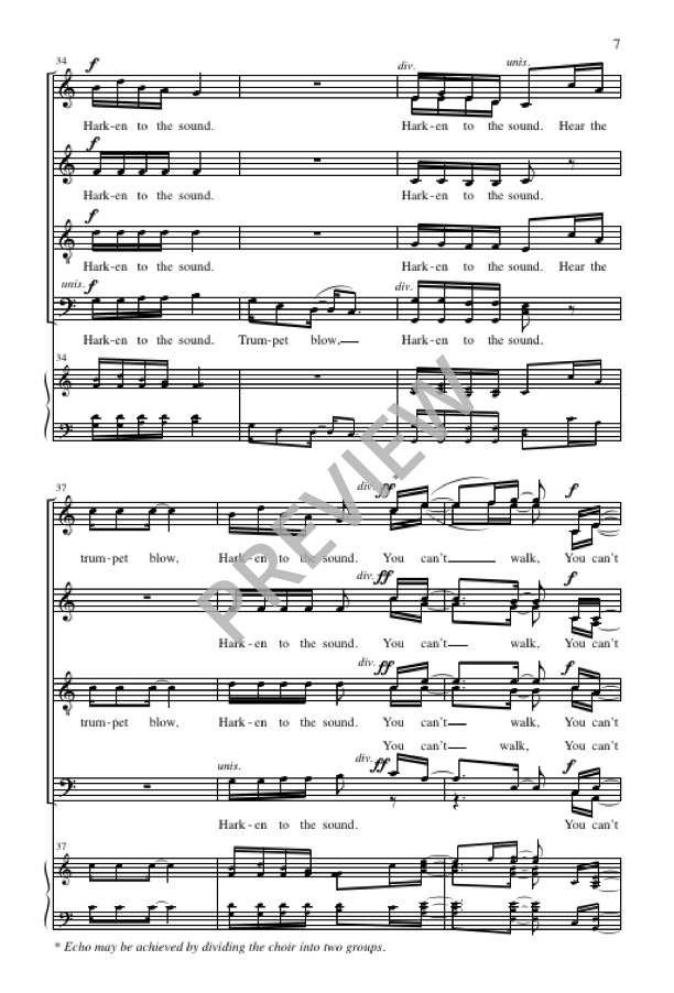 Sinner, You Can't Walk My Path (arr. for SATB)
