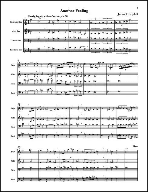 Hemphill: Saxophone Quartets - Book 1