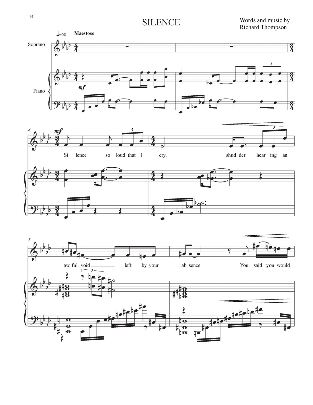 Thompson: Songs of Passion