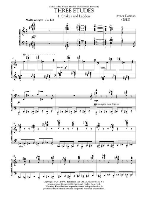 Dorman: 3 Etudes