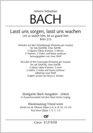 Bach: Lasst uns sorgen, lasst uns wachen, BWV 213
